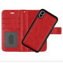 Husă de protecţie flip 2 în 1, detaşabilă, pentru Apple iPhone XS / iPhone X - roşu