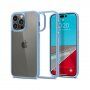 Spigen Crystal Hybrid husă transparentă cu ramă pentru iPhone 14 Pro - albastru