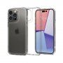 Spigen Quartz Hybrid husă mată cu sticlă securizată pentru iPhone 14 Pro Max - transparent