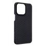 Tactical Aramid husă cu modelul fibrei de carbon și MagSafe pentru iPhone 14 Pro - negru