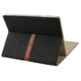 Husă de lux din piele PU, cu cataramă, pentru Apple iPad 4 / 3 / 2 - negru