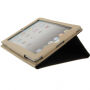 Husă de lux din piele PU, cu cataramă, pentru Apple iPad 4 / 3 / 2 - negru
