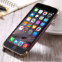 Carcasă de protecţie pentru Apple iPhone 6 / 6S - auriu / vişiniu