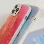 Husă de protecție din marmură pentru iPhone 13 Pro - albastru-gri
