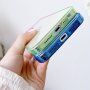 Husă transparentă cu carcasă în doua nuanțe de culori pentru iPhone 11 - roșu-verde