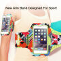 Husă colorată sport FLOVEME, pe mână, pentru Apple iPhone 6 Plus / 6S Plus / 7 Plus / 8 Plus