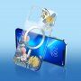 Husă transparentă mată florală cu MagSafe pentru iPhone 12 Pro Max - naturală