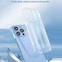 Husă transparentă cu efect de diamant pentru iPhone 12 Pro - albastru