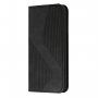 Carcasă flip din piele cu model pentru iPhone 11 Pro - negru