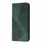 Carcasă flip din piele cu model pentru iPhone 13 Pro Max - verde închis