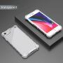 Husă rezistentă, strălucitoare cu grilă verticală pentru iPhone 7 Plus / 8 Plus - transparent