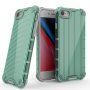 Husă rezistentă, strălucitoare cu grilă verticală pentru iPhone 7 Plus / 8 Plus - verde