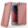 Husă rezistentă, strălucitoare cu grilă verticală pentru iPhone 7 Plus / 8 Plus - roșu