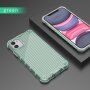 Husă rezistentă, strălucitoare cu grilă verticală pentru iPhone 11 Pro Max - verde
