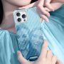 Husă rezistentă, strălucitoare cu grilă verticală pentru iPhone 12 Pro Max - transparent