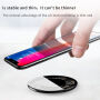 Încărcător wireless BASEUS, transparent, pentru iPhone - negru