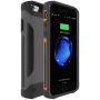 Carcasă rezistentă de protecţie, cu baterie 4000 mAh, pentru iPhone SE (2020/2022) / 8 / 7 / 6S / 6 - gri