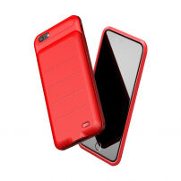 Carcasă subţire BASEUS, cu baterie 2500mAh, pentru Apple iPhone 6 / 6S - roşu