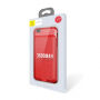 Carcasă subţire BASEUS, cu baterie 2500mAh, pentru Apple iPhone 6 / 6S - roşu