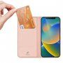 DUX DUCIS husă tip flip pentru iPhone 14 - roz-auriu