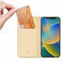 DUX DUCIS husă tip flip pentru iPhone 14 - auriu