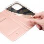 DUX DUCIS husă tip flip pentru iPhone 14 Pro - roz-auriu