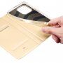 DUX DUCIS husă tip flip pentru iPhone 14 Pro - auriu