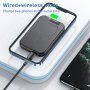 Usams MagSafe powerbank magnetic fără fir cu port USB-C - 10 000 mAh - 10 000 mAh - alb