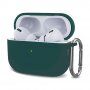 Husă de protecție din silicon cu carabină pentru AirPods Pro 2 (2022) cu conector Lightning - petrol