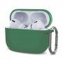 Husă de protecție din silicon cu carabină pentru AirPods Pro 2 (2022) cu conector Lightning - mentol