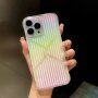 Husă oglindă transparentă cu decupaje pentru iPhone 11 Pro Max - curcubeu