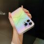 Husă oglindă transparentă cu decupaje pentru iPhone 11 Pro Max - curcubeu