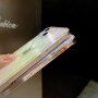 Husă oglindă transparentă cu decupaje pentru iPhone 11 Pro Max - curcubeu