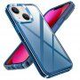 Husă rezistentă, transparentă Armor pentru iPhone 14 Plus - albastru
