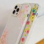 Husă transparentă cu model floral pentru iPhone 14 Pro Max - begonii
