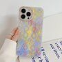 Husă cu modelul pielii de șarpe pentru iPhone 14 Pro Max - galben