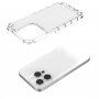 Husă rezistentă, strălucitoare cu grilă verticală pentru iPhone 14 Pro Max - transparent