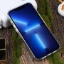 Husă transparentă din marmură cu pietricele pentru iPhone 14 Pro Max - negru