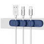 Organizator de cabluri Baseus, magnetic, pentru dispozitive Apple - albastru