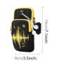 Husă sport universală, pe mână, pentru Apple iPhone / iPod - negru-galben