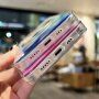 Husă transparentă cu modelul acuarelor cu MagSafe pentru iPhone 14 - roșu