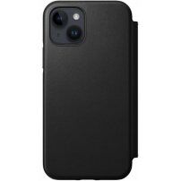 Nomad Leather Folio carcasă flip cu MagSafe pentru iPhone 14 - negru