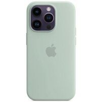 Carcasă originală Apple din silicon cu MagSafe pentru iPhone 14 Pro Max - albastru azur brumă