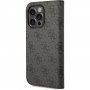 Guess 4G Metal Camera Outline carcasă flip pentru iPhone 14 Pro Max - negru
