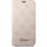 Guess 4G Metal Camera Outline carcasă flip pentru iPhone 14 - roz