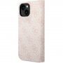 Guess 4G Metal Camera Outline carcasă flip pentru iPhone 14 - roz