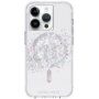 Case Mate Karat Touch of Pearl husă cu MagSafe pentru iPhone 14 Pro - argintiu