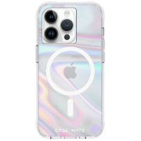 Case Mate Soap Bubble husă holografică cu MagSafe pentru iPhone 14 Pro Max - transparent