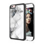 Carcasă de protecţie, cu ramă neagră, pentru Apple iPhone 6 Plus / 6S Plus - fum