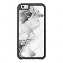 Carcasă de protecţie, cu ramă neagră, pentru Apple iPhone 6 Plus / 6S Plus - fum